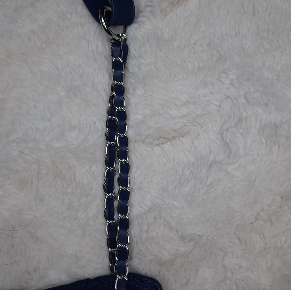 Badgley Mischka Denim Diamond Quilted Fanny Pack - Picture 9 of 13